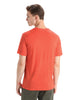 Mens Merino Tech Lite II SS T-Shirt icebreaker Essential Logo Vibrant Earth 0A56ND