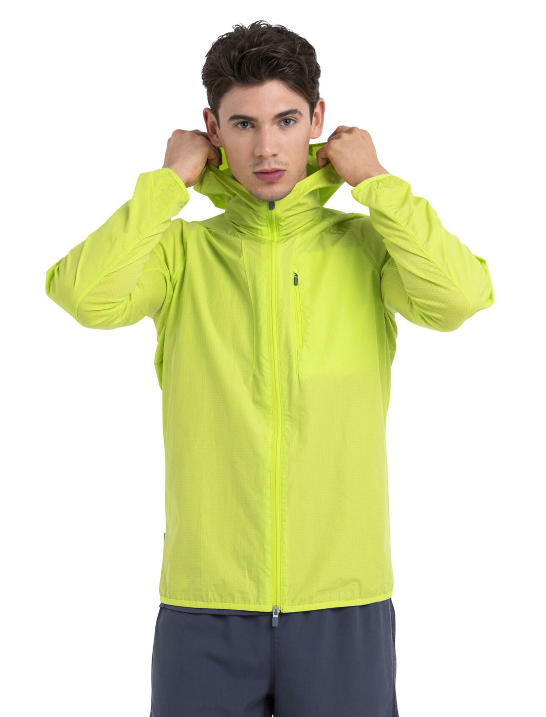 Mens Shell + Cotton Windbreaker - Hyper