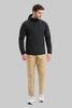 Mens Shell + Cotton Windbreaker  Black 0A56OB