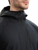 Mens Shell + Cotton Windbreaker  Black 0A56OB