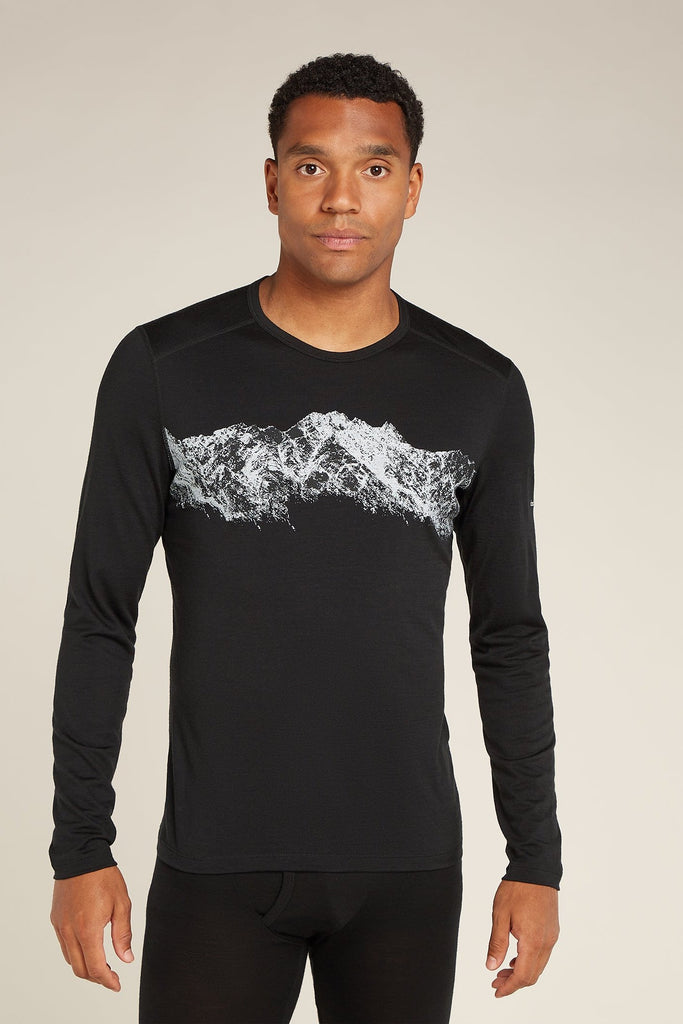 Mens 200 Oasis LS Remarkables Crewe Black 0A56QU