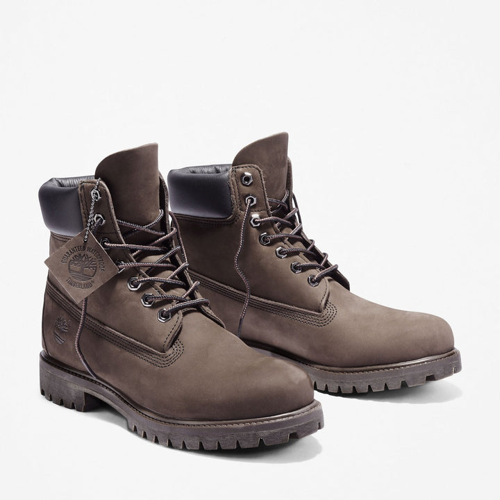 Mens 6-Inch Premium Waterproof Boot - Medium Wheat Nubuck