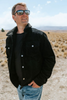 Mens Hammer Cord/Sherpa Jacket - Black