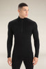 Mens Merino 260 Tech LS Half Zip Thermal Top Black  B04372