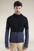 Mens Merino Blend 200 Realfleece™ Descender LS Zip Hoodie Black / Graphite BA56VZ