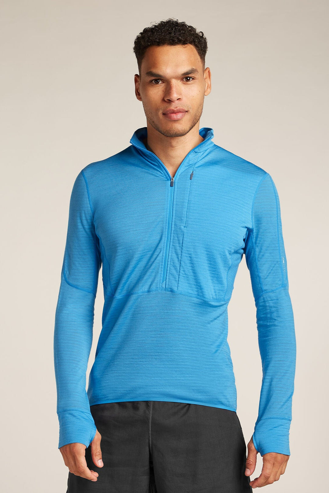 Mens Merino Blend 200 Realfleece™ Descender Long Sleeve Half Zip Jacket