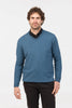 Mens V Neck Sweater Marine NB121