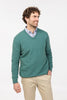 Mens V Neck Sweater Mist NB121
