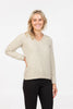 Womens V Neck Sweater Natural NB396