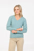 Womens V Neck Sweater Topaz NB396