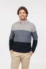 Mens Colourblock Sweater Sky NB430