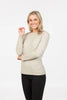 Womens Crew Neck Plain Sweater Natural NB682