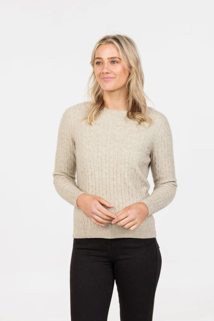 Womens Classic Cable Sweater