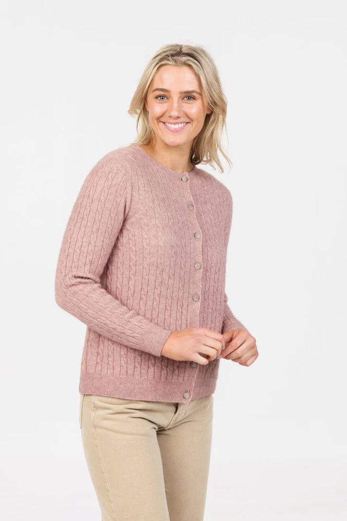 Womens Classic Cable cardigan Lily NB886
