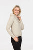 Womens Cropped Hoodie Natural NB888