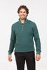 Mens Textured Half Zip Sweater Mist NE338