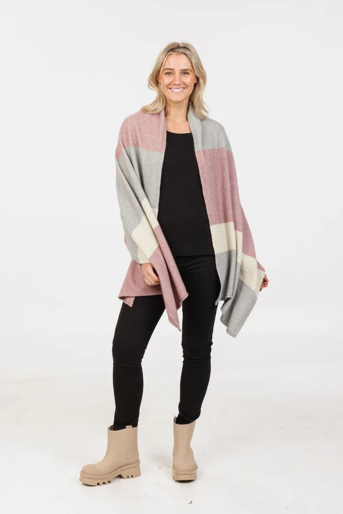 Womens Travel Wrap Lily Stripe NE815