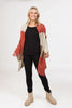 Womens Travel Wrap Rosewood stripe NE815