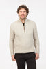 Mens Arran Half Zip Sweater Natural NS434