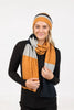 Womens Travel Beanie Ginger Stripe NX825