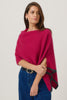Womens Two Tone Poncho  Lupin/Slate 1623