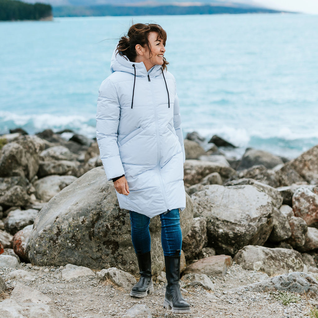 Womens Queens Waterproof Sorona Coat - Arctic Ice