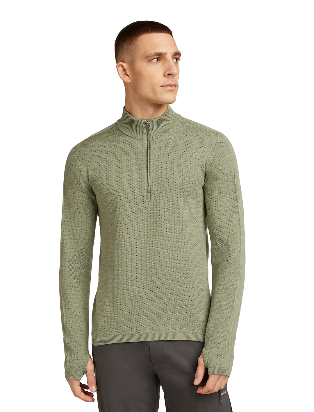 Mens Merino Icebreaker Anniversary Original LS Half Zip