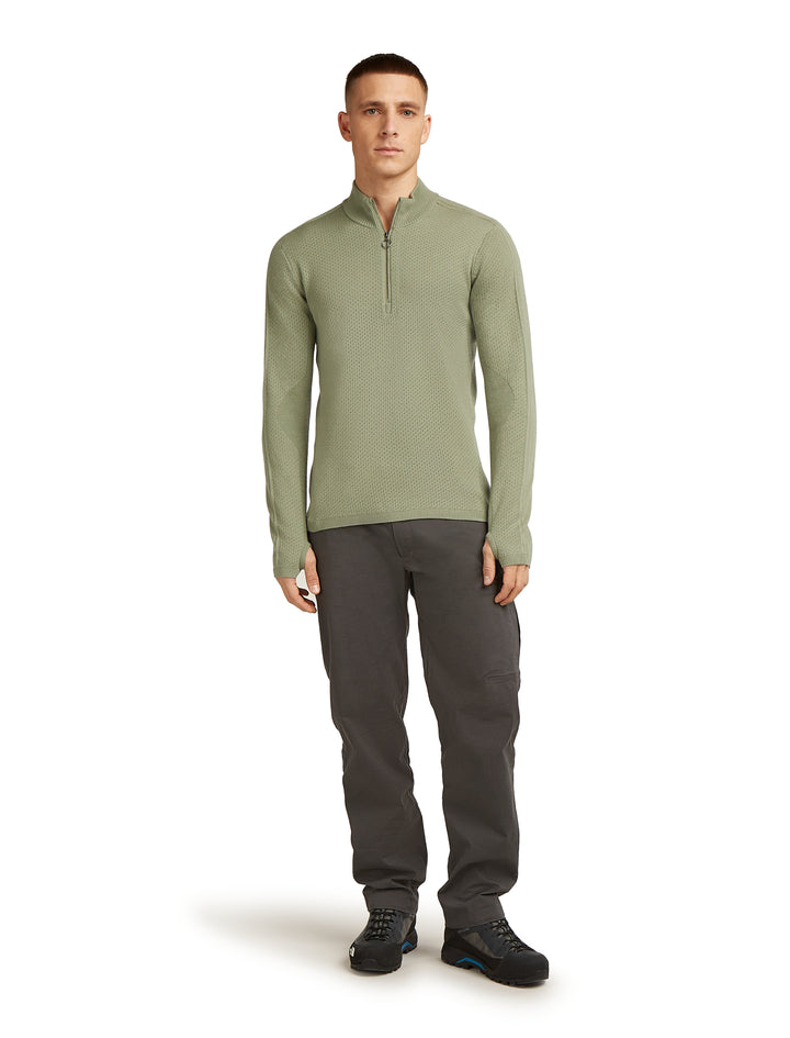 Mens Merino Icebreaker Anniversary Original LS Half Zip