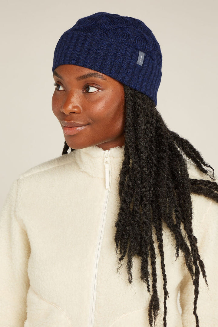 Unisex Merino Cable Knit Beanie