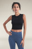 Womens Merino Blend 125 ZoneKnit™ Energy Wind Cropped Bra-Tank Black 0A56XT
