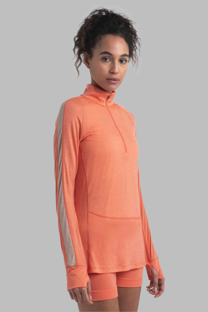 Womens 125 ZoneKnit™ LS Half Zip Thermal Top