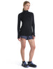 Womens 125 ZoneKnit™ LS Half Zip Thermal Top Black BA56XF