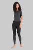 Womens 125 ZoneKnit™ Merino SS Crewe Thermal Top Jet Heather 0A56H8