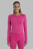 Womens 260 Zoneknit LS Crewe Tempo /Electric Pink 0A56HL
