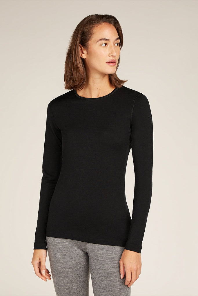 Womens 200 Oasis LS Crewe Black 104375