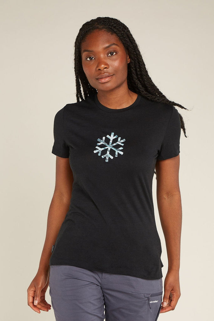 Womens Merino 150 Tech Lite SS T-Shirt POW Black  0A5747