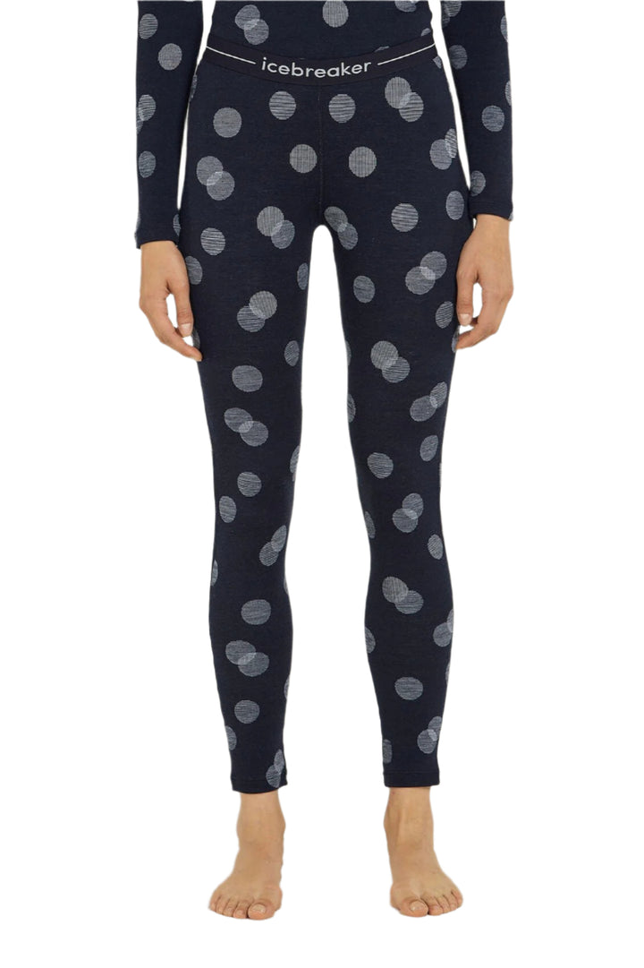 Womens Merino 260 Vertex Thermal Leggings Falling Flakes Midnight Navy 0A574H