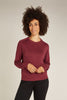 Womens Merino Crush II Long Sleeve Sweatshirt Port  0A56T3