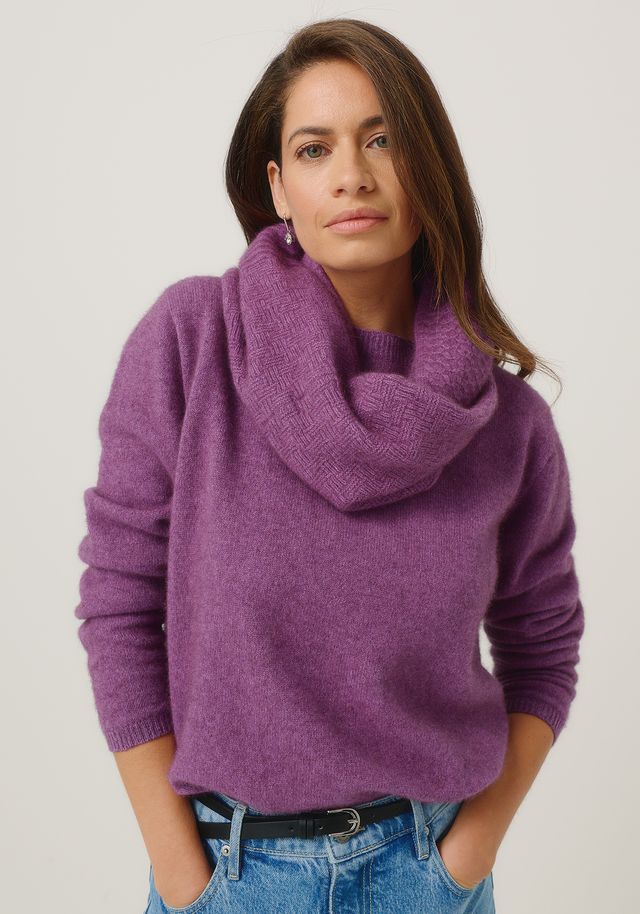 Womens Texture Loop Scarf Lilac 0319