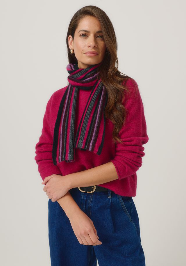 Unisex Ziggy Scarf Jet/Lupin Multi 0645