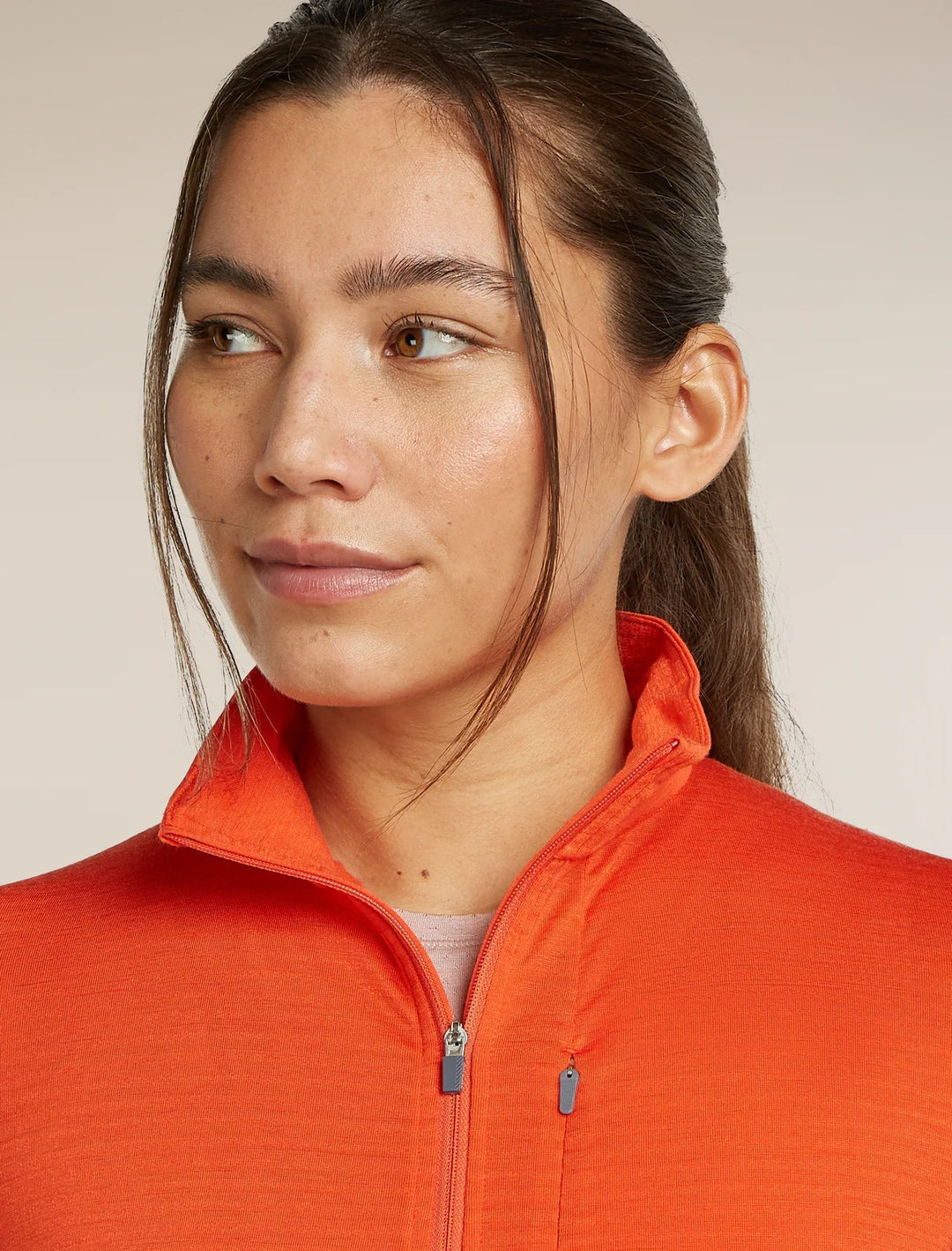 Womens Merino Blend 200 Realfleece™ Descender L S Half Zip Jacket Fervid BA56YM