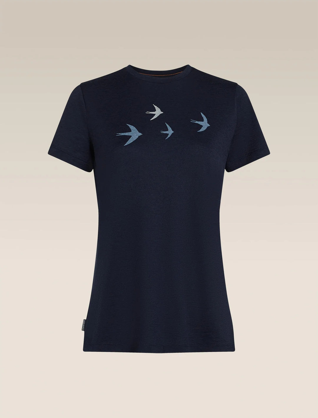 Womens  Merino 150 Tech Lite Short Sleeve T Shirt Bird Transit Midnight Navy 0A57FX