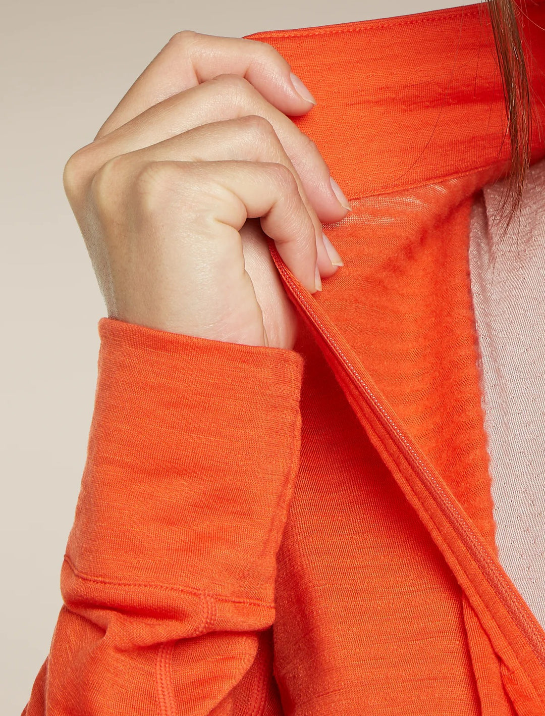 Womens Merino Blend 200 Realfleece™ Descender L S Half Zip Jacket Fervid BA56YM