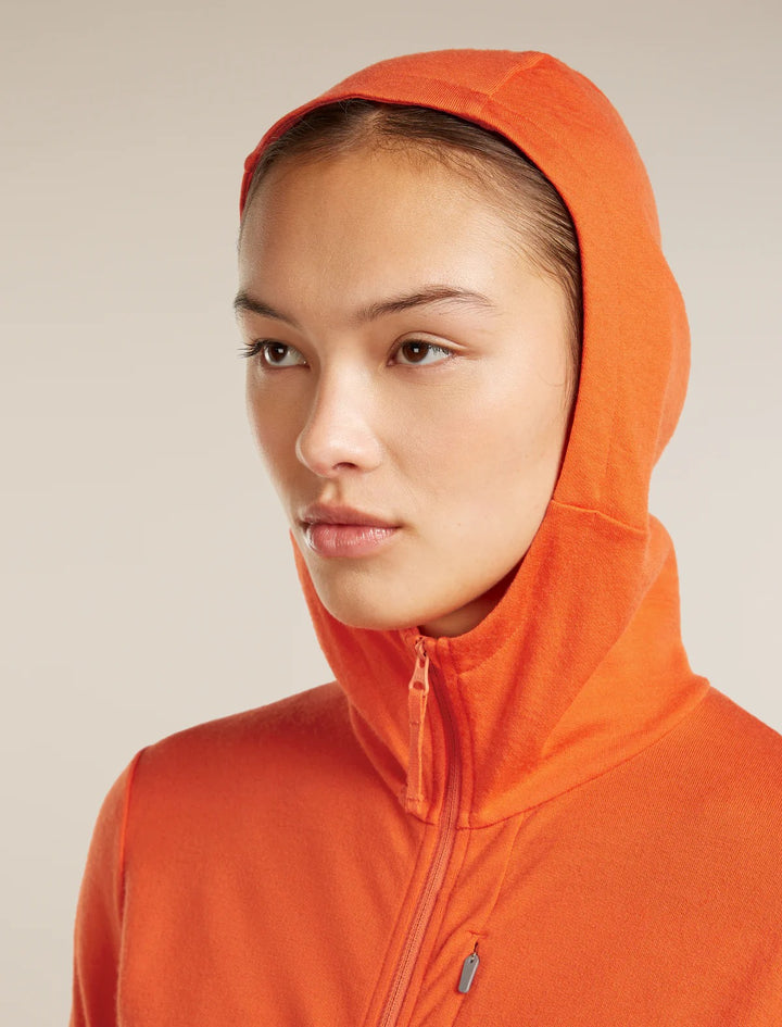 Womens Merino 260 Quantum Long Sleeve Zip Hoodie Fervid BA56XR