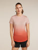 Womens  Merino Blend 125 Cool-Lite™ Sphere Short Sleeve Tee Alta  Pink Quartz 0A57FA