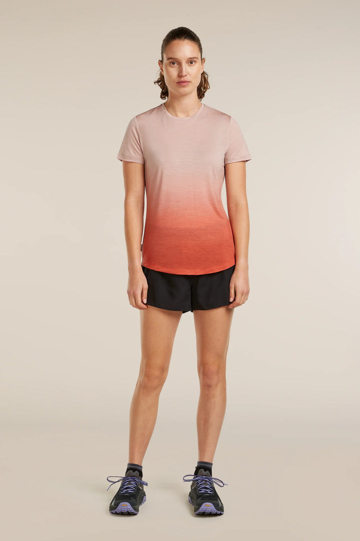 Womens  Merino Blend 125 Cool-Lite™ Sphere Short Sleeve Tee Alta  Pink Quartz 0A57FA