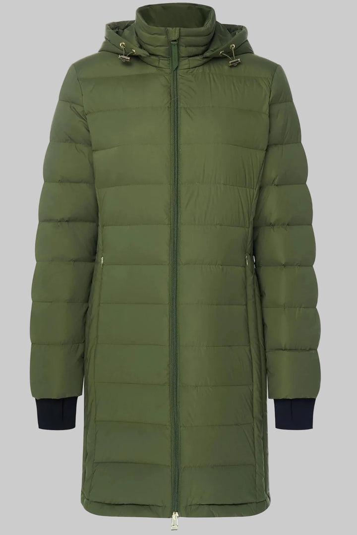 Womens Sydney Packable Puffer Down Coat  Olive Green