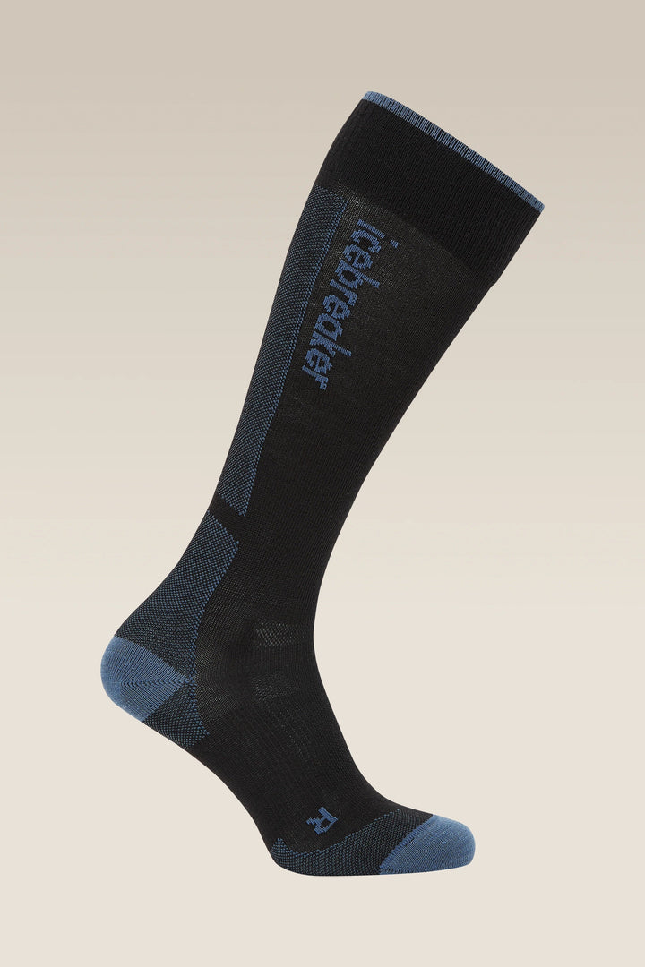 Womens Merino Ski+ Ultralight Over The Calf Socks  Black/Dawn 0A573T