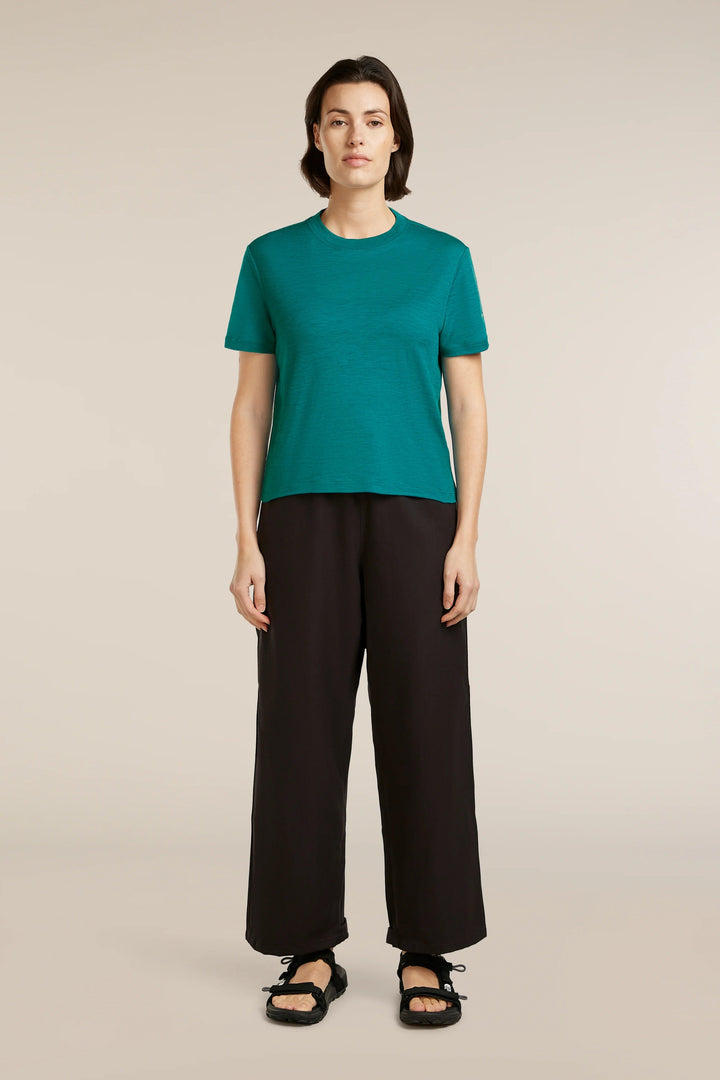 Womens Merino 150 Tech Lite SS Crop T-Shirt  Tidal Teal 0A56Y2