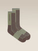 Mens Merino Blend Run+ Ultralight Crew Socks  Porcini/Lichen 0A56VL
